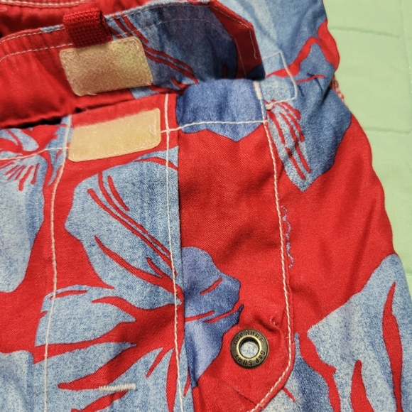 Gap Kids Swim Trunk Shorts, Tropical Hawaiian Print, L size 10 - Picture 4 of 6